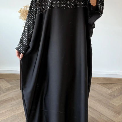 ABAYA STRASS NOIRE